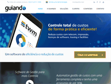 Tablet Screenshot of guiando.com.br